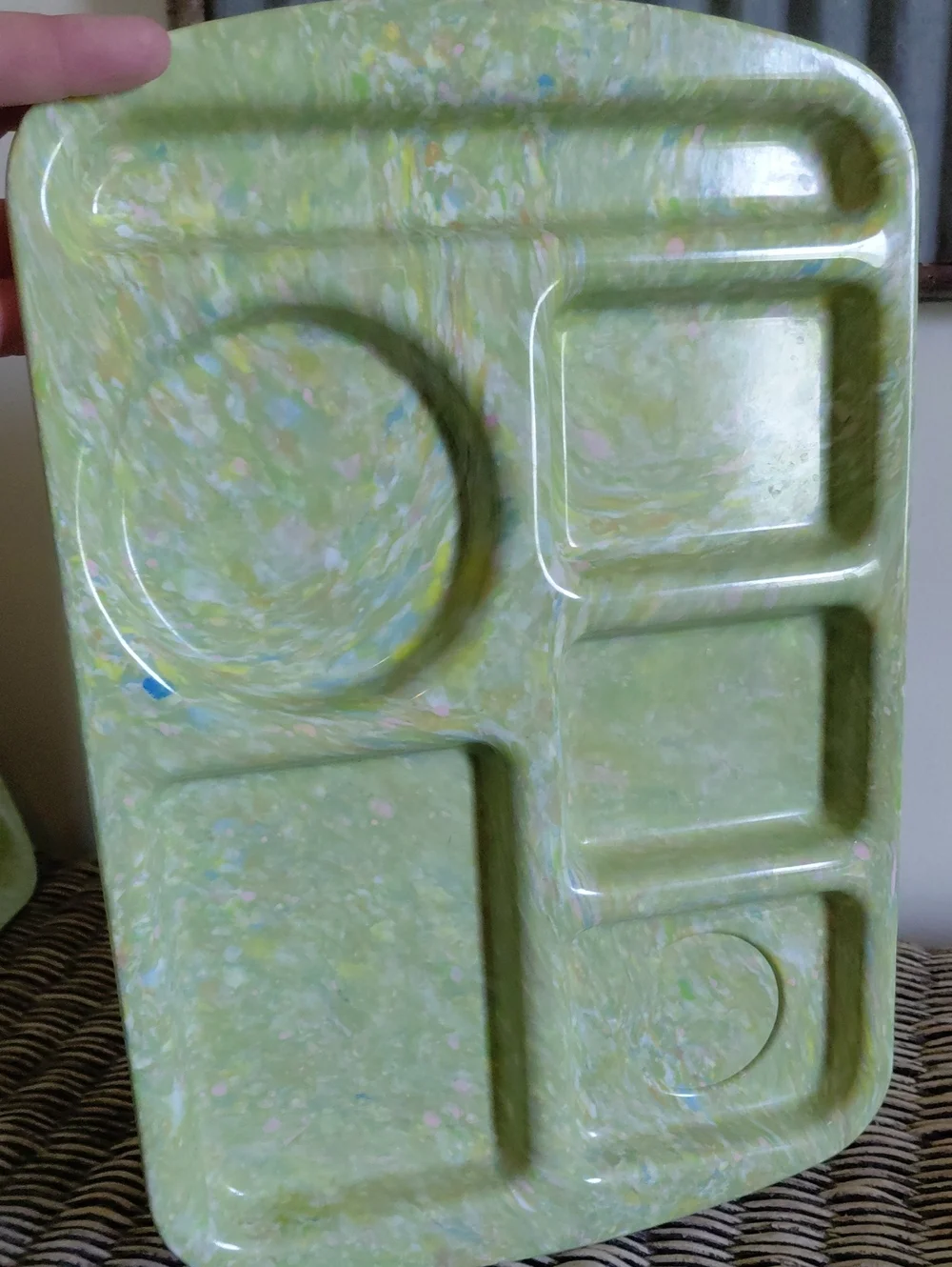 Vintage Prolon Melamine Compartment Tray Set {4}